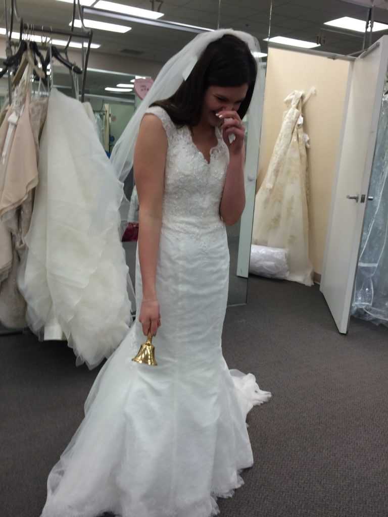 Crying when I found my dress