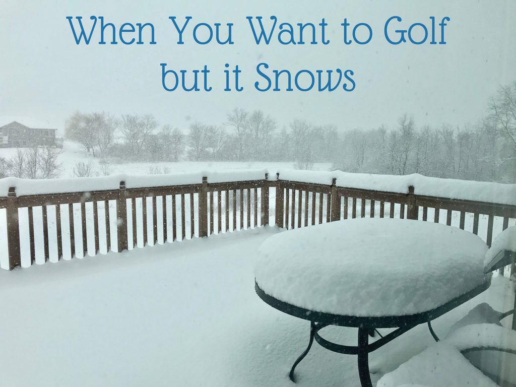 When you want to golf but it snows