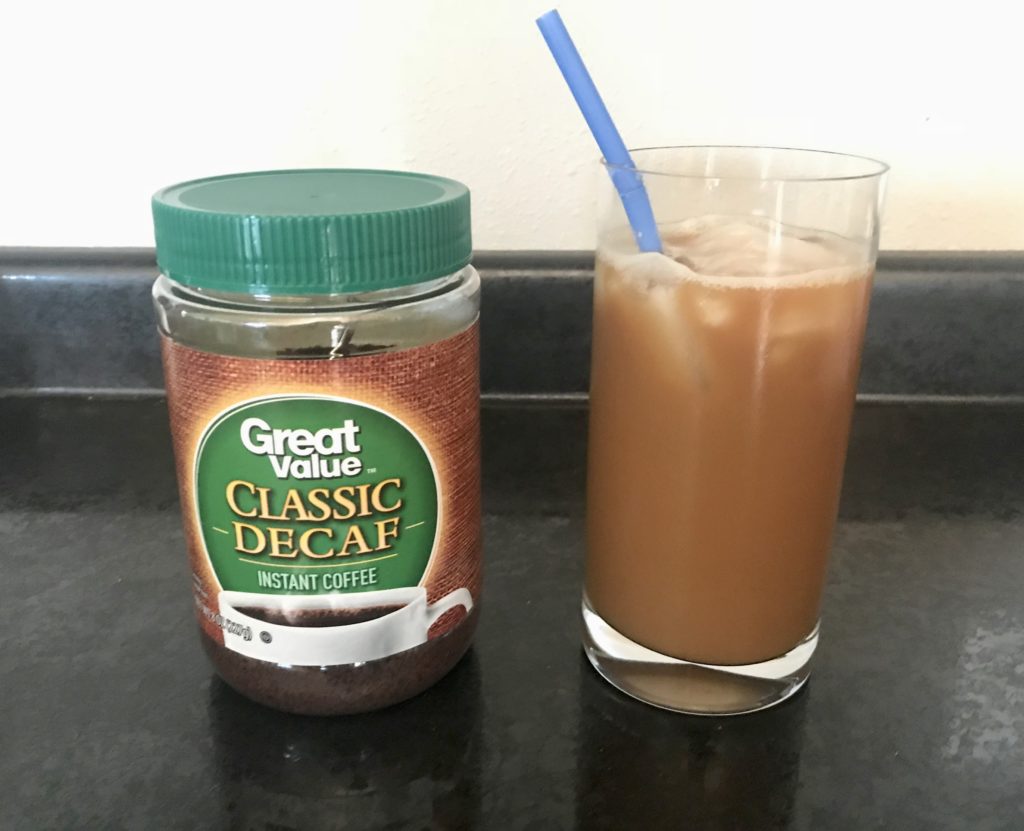 Instant coffee dissolves in cold water for instant iced coffee!