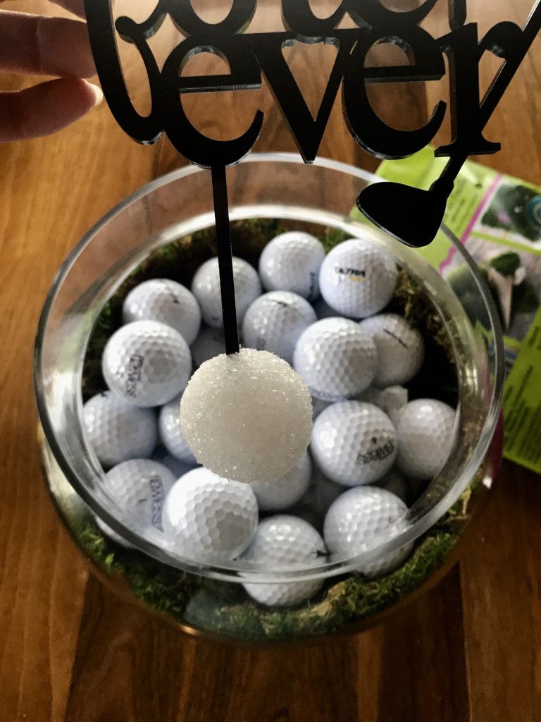 Golf Themed Centerpiece