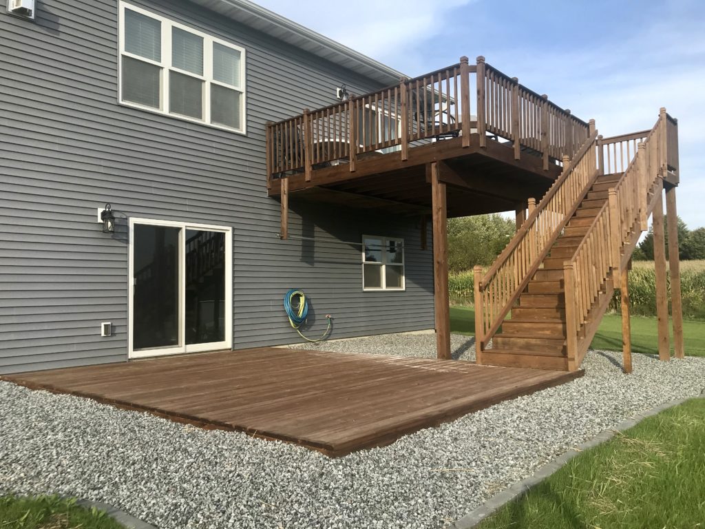 Deck and Landscaping Rock Reveal