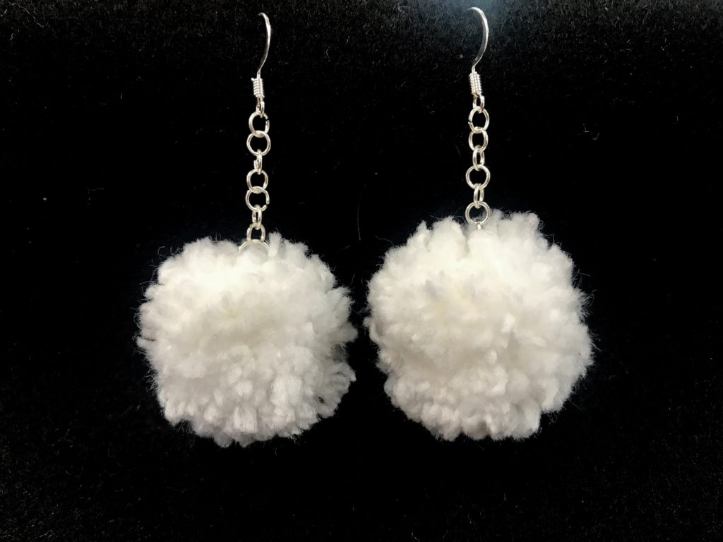 DIY Pom Pom Earrings